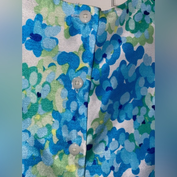 Girls dress. Brand: Jona Michelle. Size: 10. Color: blue green white. - Picture 5 of 7